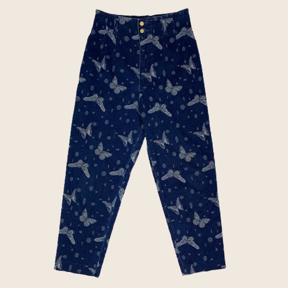 High Waisted Butterfly Jeans - Picture 1 of 4